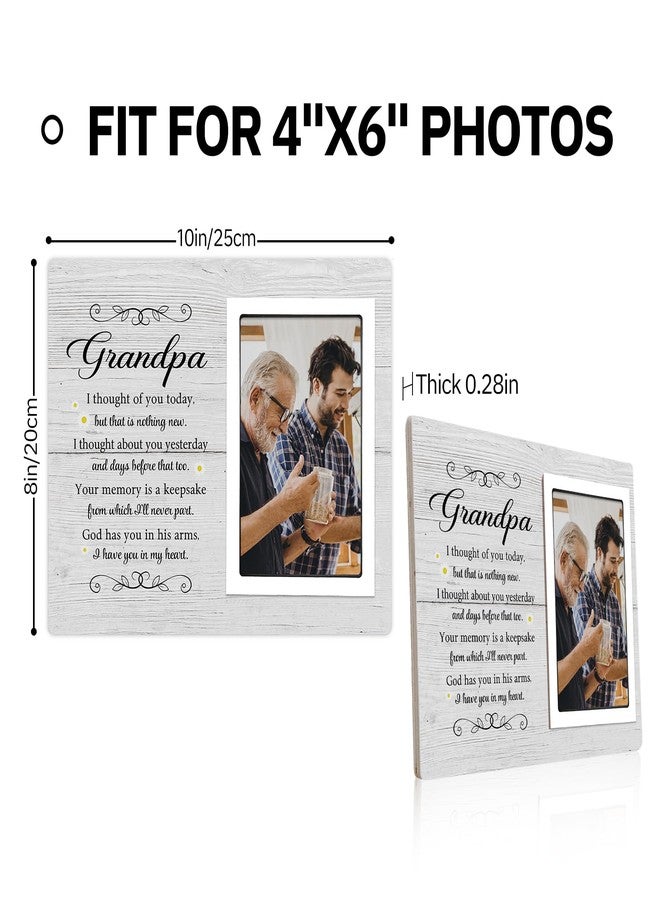 SteadStyle Grandpa Memorial Frame - Sympathy Gift for Loss of Grandfather - Bereavement Keepsake for Loved One - Remembrance Photo Frame, Fits 4x6 Inch Picture - Image 2